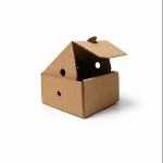Caja Hamburguesa Kraft 13x13x7 cm — vista 2
